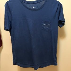 Navy prince and fox tee